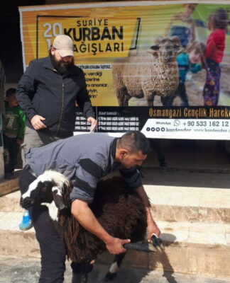 Aşevimiz için bağışlanan iki adet kurban 02