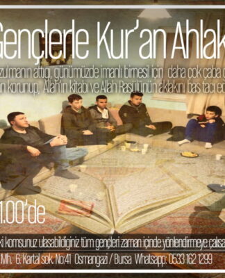 GENÇLERLE KURAN AHLAKI DERSLERİMİZE BEKLİYORUZ 01